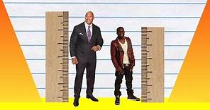 How Much Taller? - Dwayne "The Rock" Johnson vs Kevin Hart!