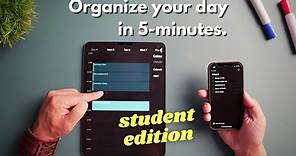 How I Organize My Busy Schedule (Student Edition)