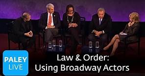 Law and Order: 20 Years - Using NYC & Broadway Actors (Paley Center Interview)
