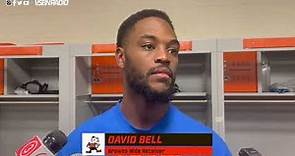 Cleveland browns WR David Bell talks about his two touchdown performance at Cincinnati