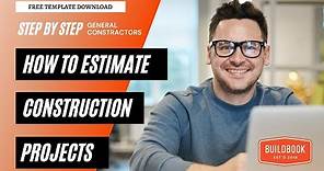How to Estimate Construction Projects Using The *FREE Google Sheet Template* From BuildBook