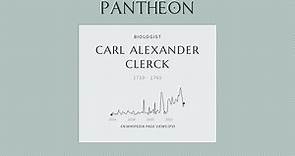 Carl Alexander Clerck Biography - Swedish entomologist and arachnologist
