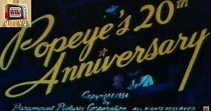 Popeye's 20th Anniversary Show (1954) Animated cartoon