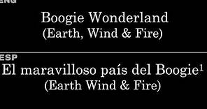 Boogie Wonderland (Earth, Wind & Fire) — Lyrics/Letra en Español e Inglés