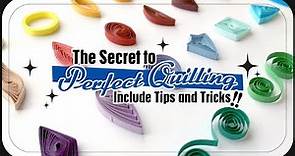 How to quill the Basic Shapes of Paper Quilling for Beginners & The Tips and Tricks of Quilling