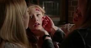 The lovely vampire Elizabeth blackmore bites the innocent girl from TVD
