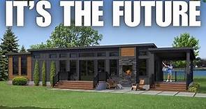 I got a EXCLUSIVE look at the "FUTURE" of mobile homes! Prefab House Tour