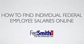How to Find Federal Employees' Salaries by Name