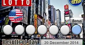 Ny Lotto Saturday 20 December 2014 New York Lotto Ny Lottery Ny Lotto New York Lottery