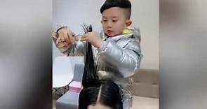 Six-year-old kid from China goes viral for giving professional haircut. Watch crazy video