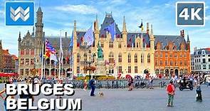 [4K] Bruges (Brugge) Belgium 🇧🇪 Historic City Center Walking Tour & Travel Guide 🎧