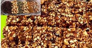 Energy Bar Recipe/ Protein Bar Recipe / Healthy & Nuts Bar By Cooking Passion