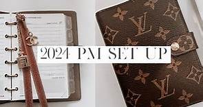 2024 Louis Vuitton PM Agenda Set Up | 8LOTUS + Louis Vuitton Agenda Refill