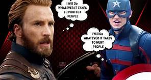 STEVE ROGERS VS JOHN WALKER Scene Comparisons | Captain America vs Captain America | Marvel 2021 |