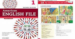 American English File Student book 1. Second Edition. Unit 1