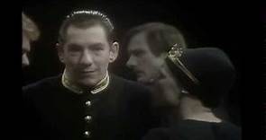 The ghost of Banquo haunts Macbeth (Ian McKellen)
