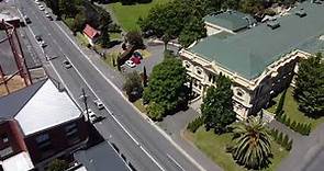 Launceston, Tasmania, Australia - the city views from above (drone) RAW FOOTAGE