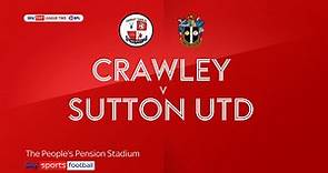 Crawley 0-1 Sutton: Isaac Olaofe strikes late for visitors