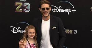 Jensen Ackles and daughter Justice Jay Ackles arrive at 'Zombies 3' Los Angeles Premiere