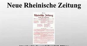Neue Rheinische Zeitung