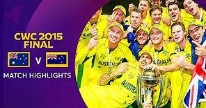 Cricket World Cup 2015 Final: Australia v New Zealand | Match Highlights