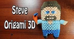 Steve (Minecraft) En Origami 3D TUTORIAL