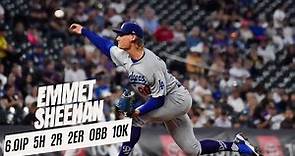 Emmet Sheehan Pitching Dodgers vs Rockies | 9/27/23 | MLB Highlights | 10 Strikeout Game