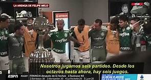 La arenga de Felipe Melo en la final de la Libertadores