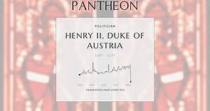 Henry II, Duke of Austria Biography - Margrave/Duke of Austria