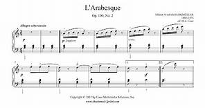 Burgmüller : Arabesque, Op. 100, No. 2