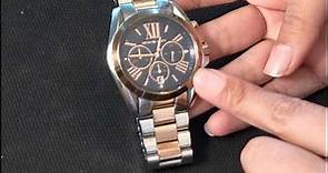 Michael Kors Chronograph Bradshaw Two Tone Stainless Steel watch review