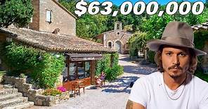 Johnny Depp’s Village House in the South of France Listed at $63,000,000