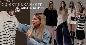 SPRING CLOTHES CLEAN OUT | WHAT I'M KEEPING TO CREATE THE MOST OUTFITS