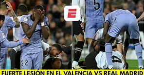 FUERTE LESIÓN de Diakhaby en el REAL MADRID vs VALENCIA detiene el partido | La Liga