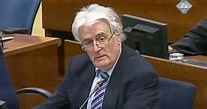 Radovan Karadzic aseguraba que ignoraba todo sobre la masacre de Srebrenica