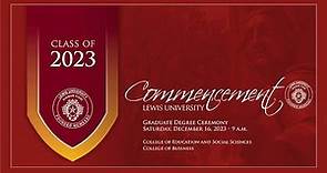 Morning Graduate Commencement Ceremony - Lewis University - December 16, 2023