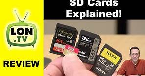 SD Cards Explained! What do all of those symbols mean ? How to choose the right one for you.