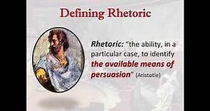 Introduction to "Rhetoric"