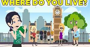 Where Do You Live? - Talk about Your Hometown - English Conversation Practice with Jessica