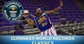 Longest basketball shot ever - Guinness World Records Day 2013