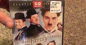 50 Movie Collection Timeless Family Classics DVD Unboxing