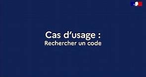 Légifrance - Cas d'usage sur la recherche de codes