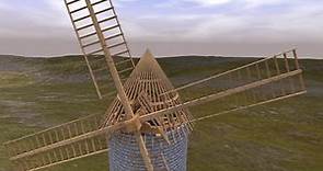 Animation d'un moulin à vent 3D