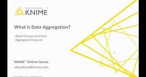What's data aggregation?