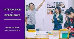 Interaction & Experience | NYU Steinhardt Department of Media, Culture, and Communication