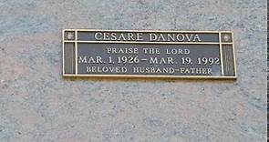 Actor Cesare Danova Grave Valley Oaks Memorial Park Westlake Village LA CA USA September 2, 2020