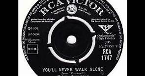 UK New Entry 1968 (218) Elvis Presley with The Jordanaires - You'll Never Walk Alone