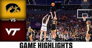 Iowa vs. Virginia Tech Game Highlights | 2023-24 ACC Women’s Basketball