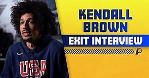 Kendall Brown 2022-23 Exit Interview | Indiana Pacers
