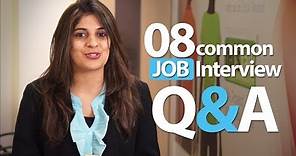 08 common Interview question and answers - Job Interview Skills